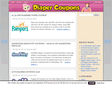 Tablet Screenshot of diaper-coupons.org